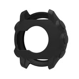 3 Pack Watch Cover Compatible with Garmin Forerunner 55 Silicone Protective Case Shell Smartwatch Accessories (Black)