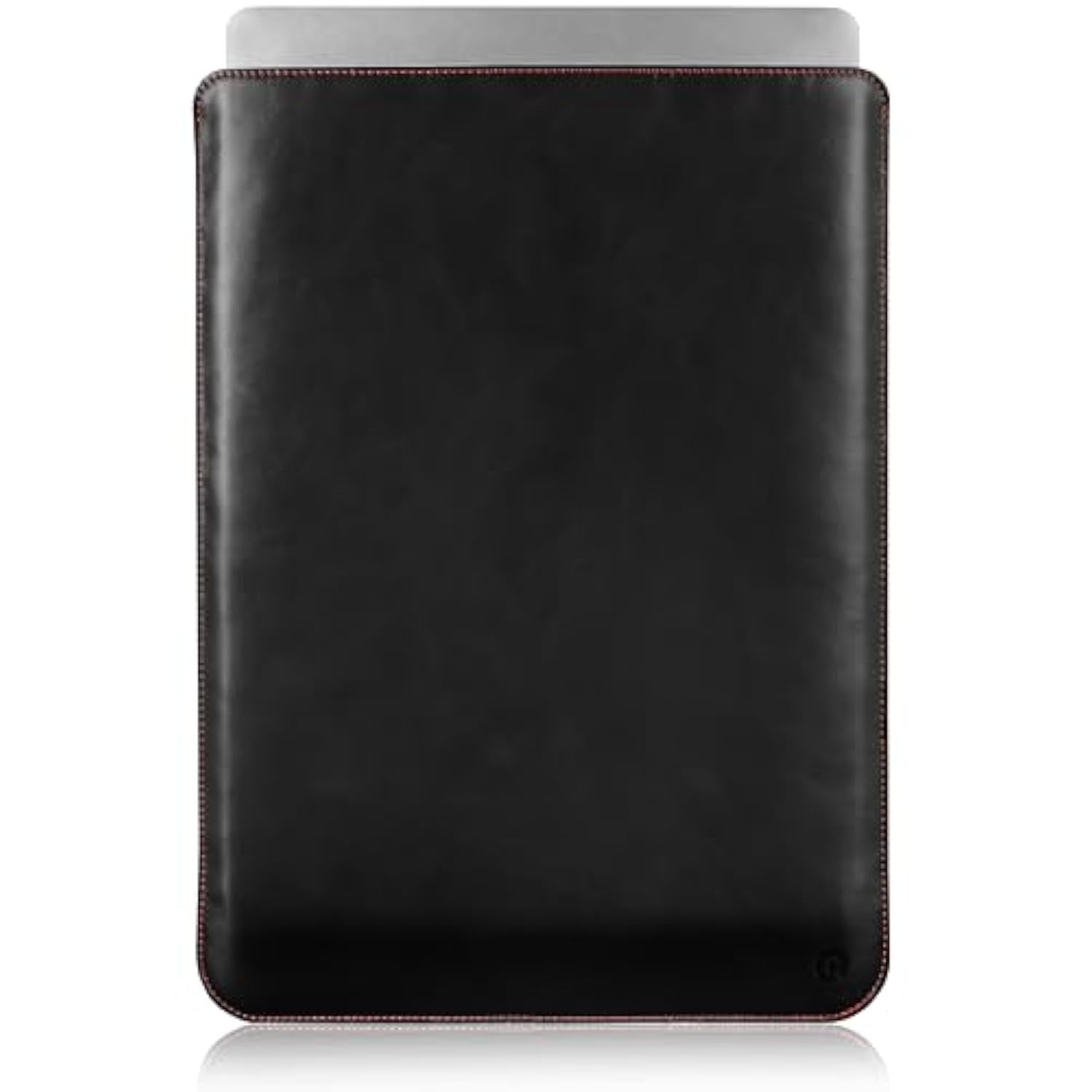 Real Leather Laptop Sleeve For Macbook Pro & Air Fits 13, 14, 15 & 16 Inch - Genuine Full Grain Leather With Soft Wool Lining (15 Inch - Air M2/M3)