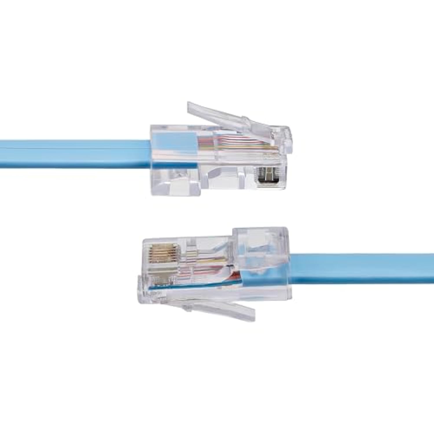 StarTech.com Cisco Console Rollover Cable - RJ45 Ethernet - Network cable - RJ-45 (M) to RJ-45 (M) - 6 ft - molded, flat - blue (ROLLOVERMM6)
