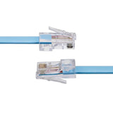StarTech.com Cisco Console Rollover Cable - RJ45 Ethernet - Network cable - RJ-45 (M) to RJ-45 (M) - 6 ft - molded, flat - blue (ROLLOVERMM6)