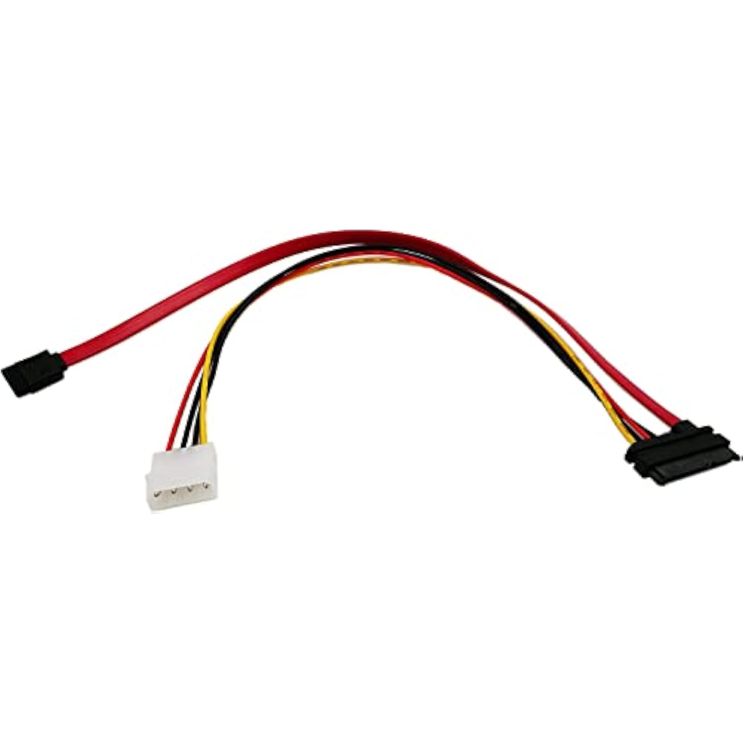 15-Inch Sata Serial Ata Data And Power Combo Cable(Sata22Pin To Data+Power)