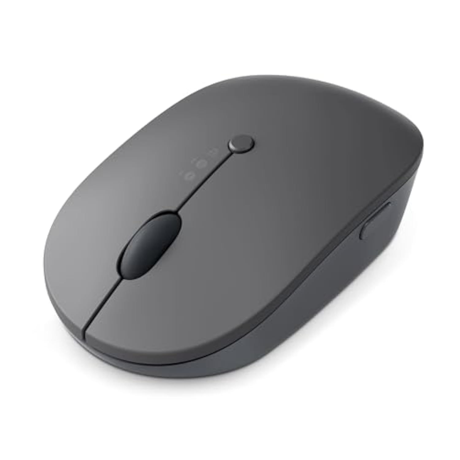 Lenovo Go Multi-Device Wireless Mouse, 2.4GHz Nano USB-C Receiver, Bluetooth, Adjustable DPI, USB-C Rechargeable Battery, Qi Wireless Charging, Ambidextrous, GY51C21211, Grey