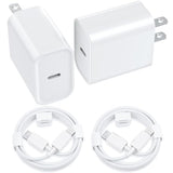 Iphone Charger Fast Charging Original [Apple Mfi Certified] 2 Pack Type C Wall Charger Block With 2 Pack 6Ft Long Usb C To Lightning Cable For Iphone 14/13/12/12 Pro Max/11/Xs Max/Xr/X/Airpods Pro