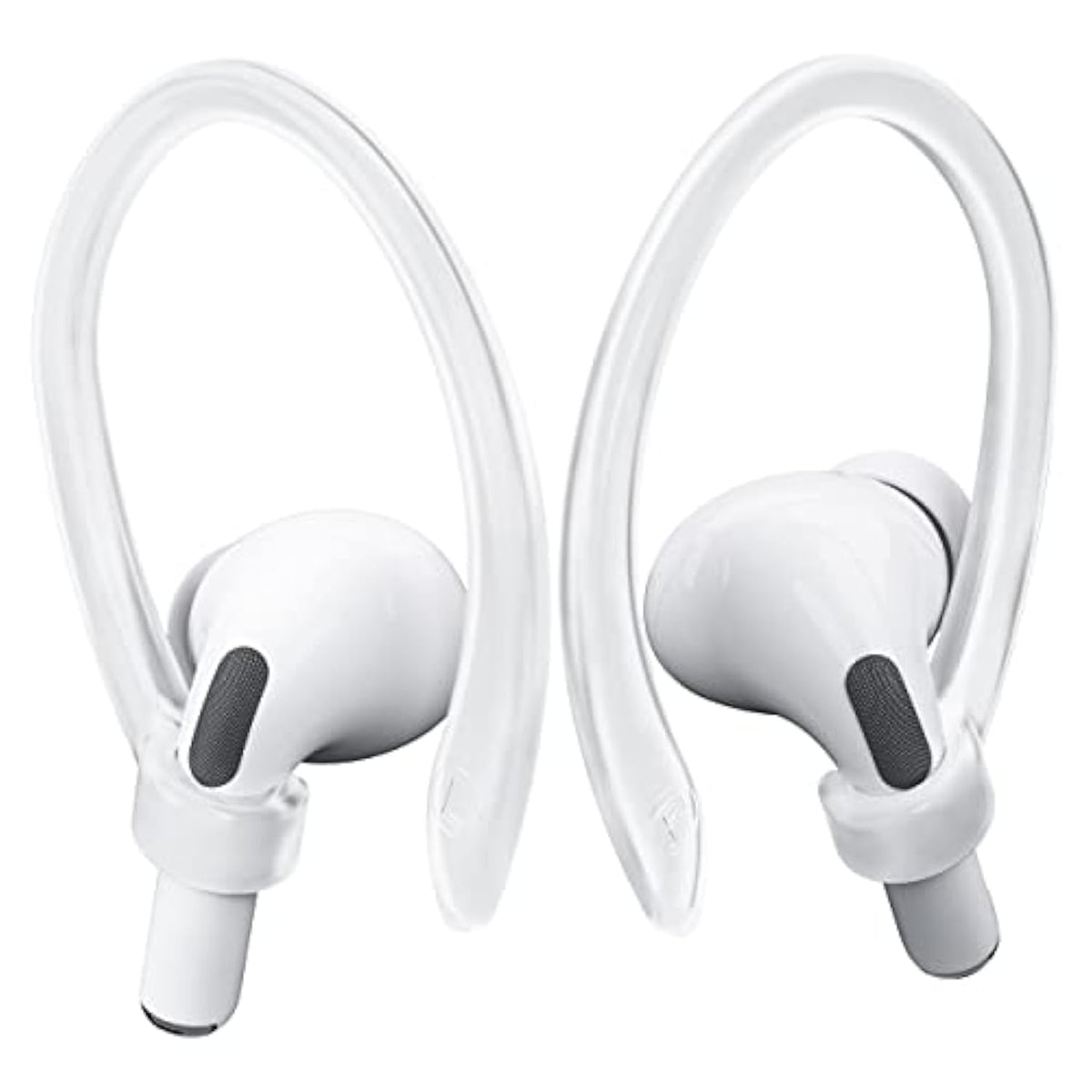 2 Pairs Airpods Ear Hooks For Airpods Pro 3, Airpods Pro 2, Airpods Pro, Airpods 4, 3, 2 & 1, Upgraded Anti Slip Sports Clip Hooks For Airpods 1, 2, 3, 4,Pro, Pro 2, Pro 3 – Transparent
