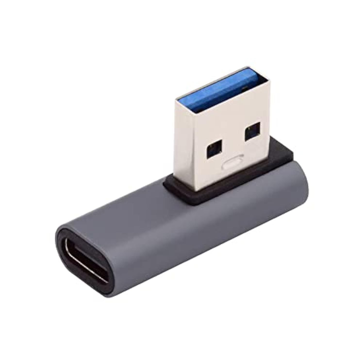 Cablecc USB-C Type C Female 90 Degree Left Angled Low Profile to USB 3.0 A Mal