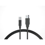 6Ft Long Cable USB 2.0 Type-A to Type-B High Speed Cord for Audio Interface, Midi Keyboard, USB Microphone, Mixer, Speaker, Monitor, Instrument, Strobe Light System Laptop Mac PC