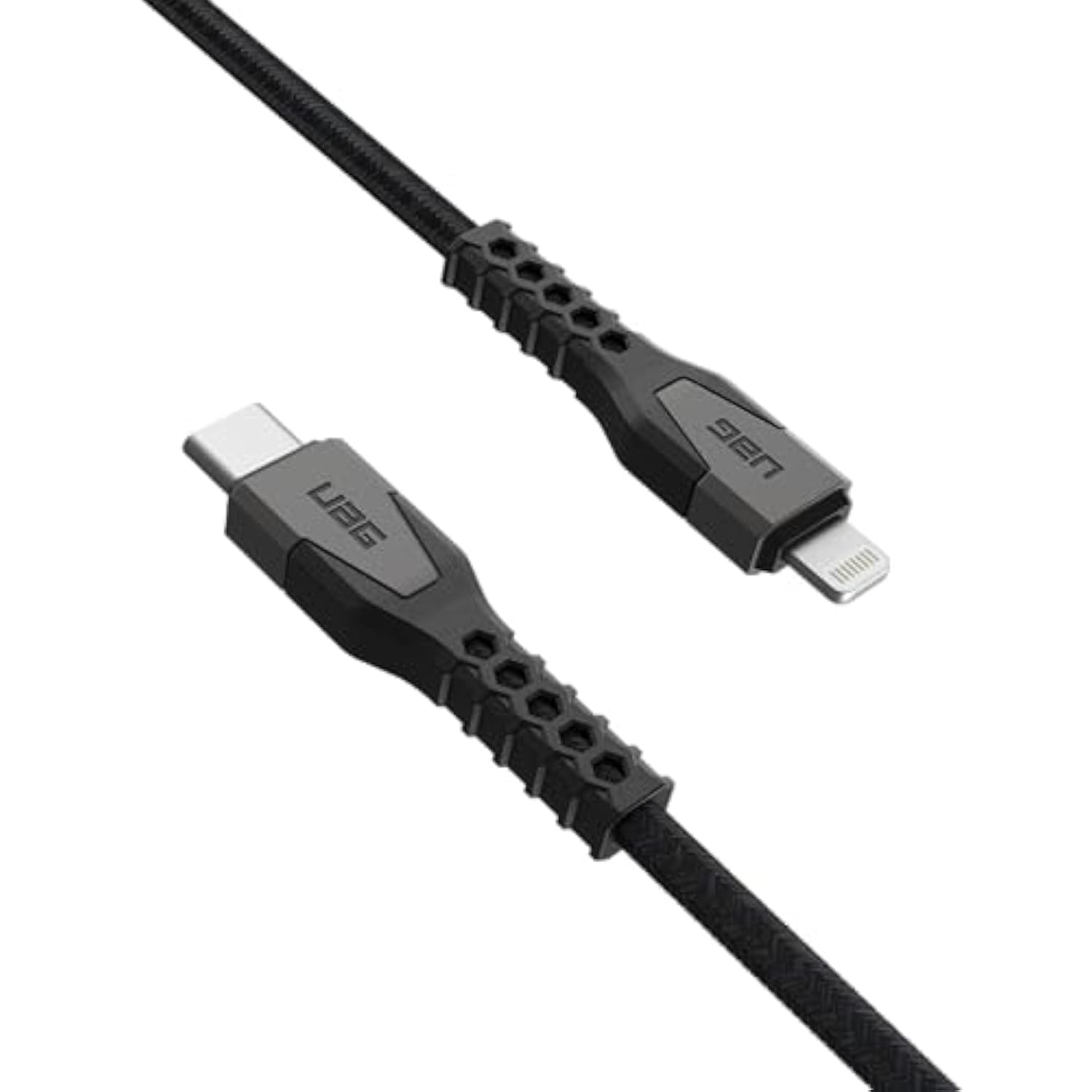 Uag Rugged Kevlar Core Usb-C To Lightning Cable 5Ft/1.5M 30W Mfi Certified Reinforced Fast Iphone Charger For Iphone 14 Pro Max, Iphone 13 And Earlier Black/Gray