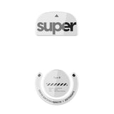 Superglide Glass Mouse Skates - Super Smooth Glide, Polished Round Edge, Super Fast Gaming Mouse Feet With Durable Sole For Logitech G Pro X Superlight1 (Type-S, White)