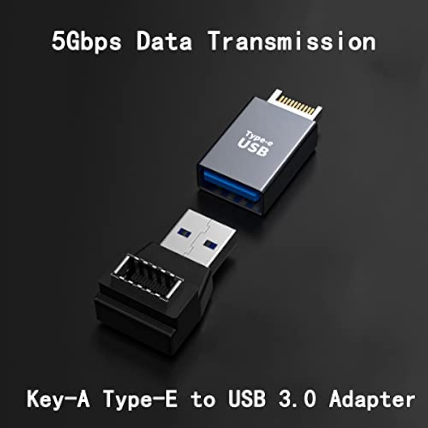 Usb 3.0 Type A To Type E Extension Adapter , Key-A Type-E Male Port To Usb A F