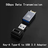 Usb 3.0 Type A To Type E Extension Adapter , Key-A Type-E Male Port To Usb A F