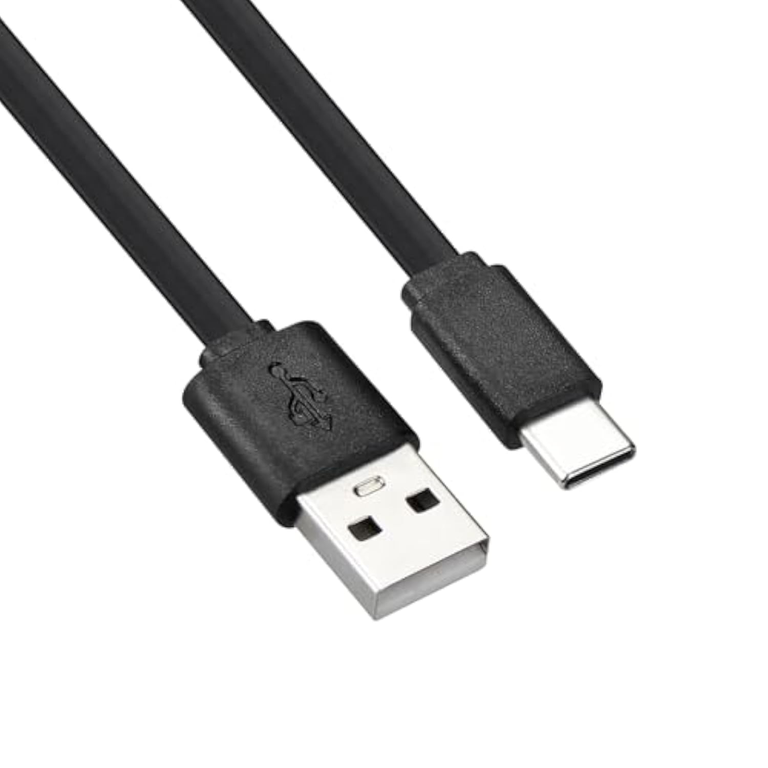 6" Flat USB-A to USB-C Cable - 10-Pack Fast-Charging and Data Sync