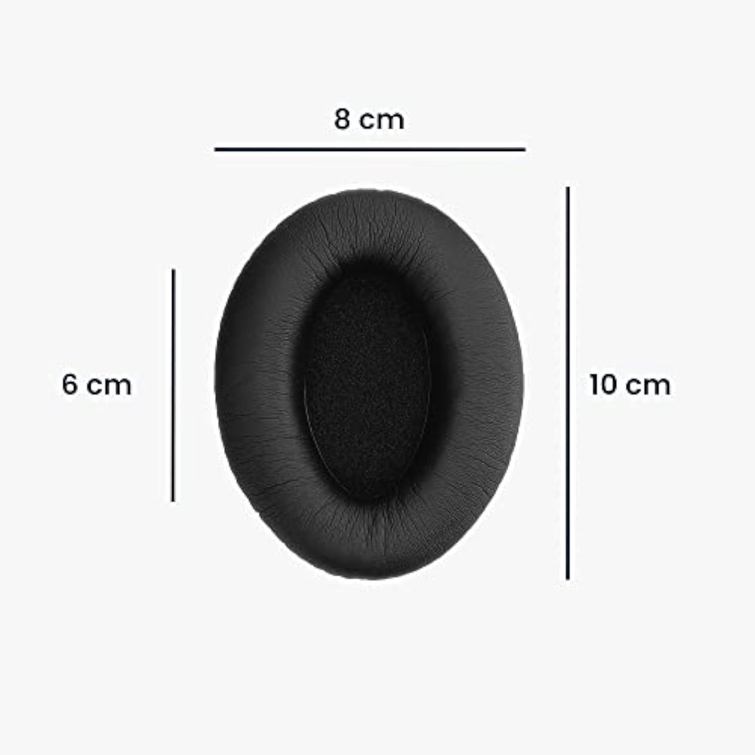 kwmobile Ear Pads Compatible with Bose A20 Aviation Headset Earpads - 2X Replacement for Headphones - Black