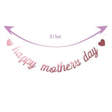 Happy Mother'S Day Rose Gold Glitter Paper Banner, Funny Best Mom Ever/Mother'S Birthday Party Photo Backdrops Sign Decoration(Rose Gold Mom)