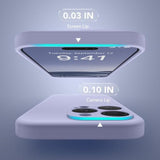 Magnetic For Iphone 16 Pro Case, Compatible With Magsafe, [Full Camera Protection][Screen Protector] Silicone Shockproof Protective Phone Case For Iphone 16 Pro 6.3", Lilac