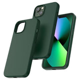 iPhone 13 Slim Silicone Case 6.1 Inch Anti-Slip Drop Protection Alpine Green