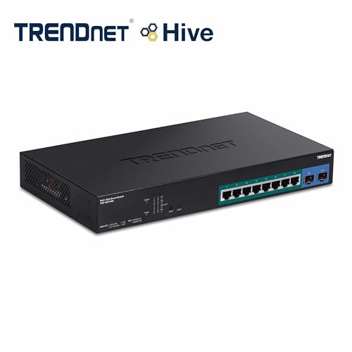 10-Port Gigabit Web Smart Poe+ Switch With 8 Gigabit Poe+ Ports, 2 Sfp Slots, 130W Poe Budget, Vlan, Qos, Lacp, Ipv4/Ipv6 Static Routing, Protection, Black, Tpe-1021Ws