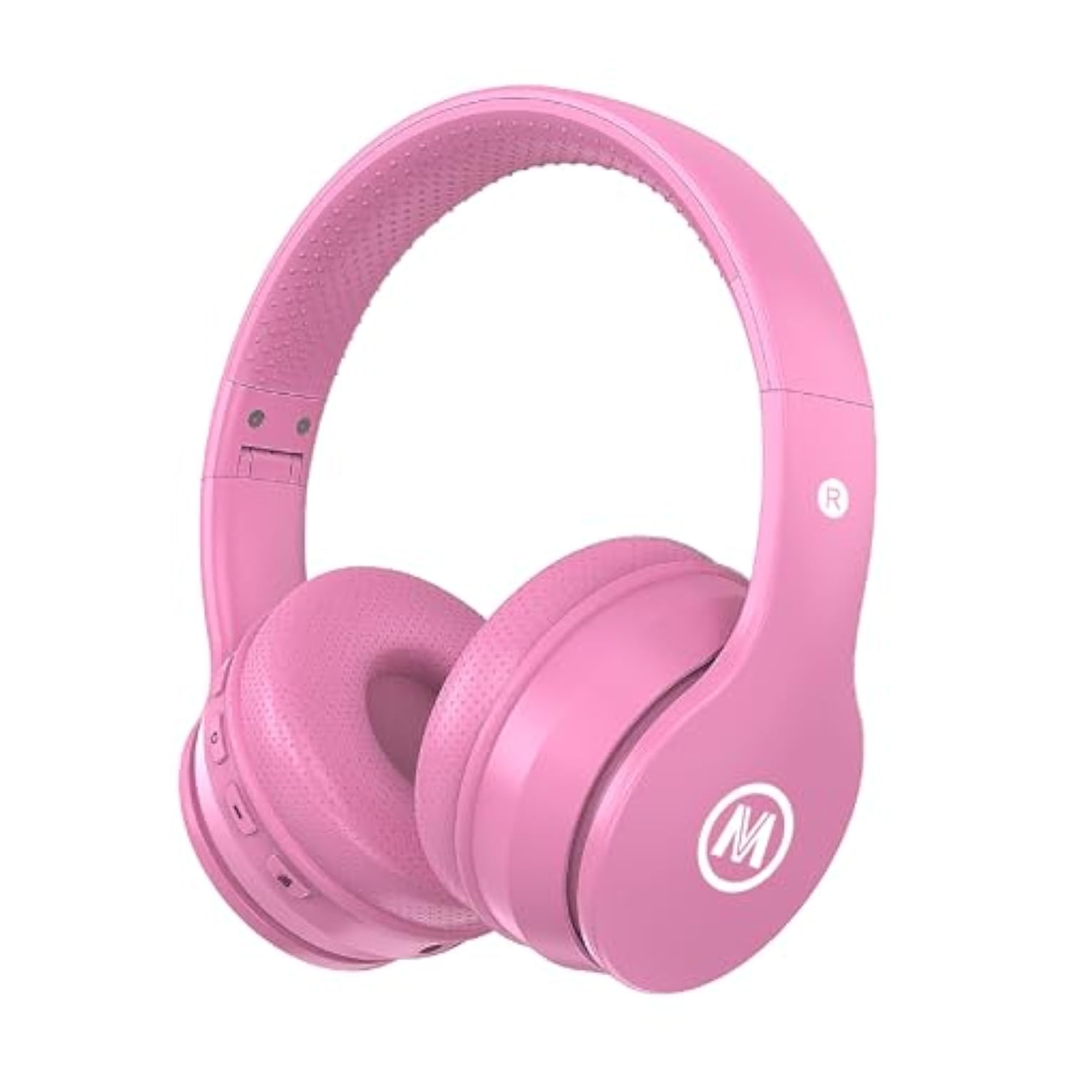 Kids Headphones Bluetooth 5.3 60H Play Time Wireless Kids Volume Limited 85 /110Db Over Ear Foldable Protection Headset With Mic Aux 3.5Mm For Boys Girls Child School Pad Tablet Pink