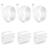 ?Mfi Certified?Iphone 15 Fast Charger, 3Pack 20W Usb-C Power Adapter Type-C Wall Charger Block + 6Ft Type-C Charging Cable For Iphone 15/15 Plus/15 Pro/15 Pro Max/Ipad Pro/Air/Mini/Ipad 10Th