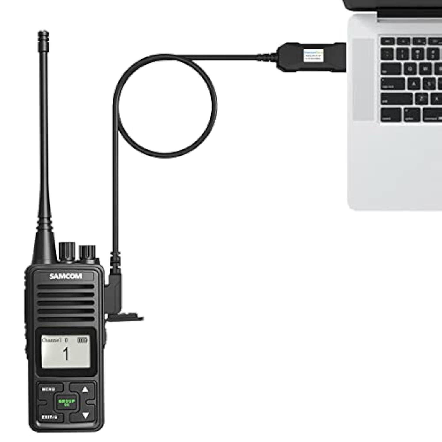 Two Way Radios Programming Cable 39.3 Inch For Fpcn30A Fpcn10A Walkie Talkies (Work On Win 11), No Driver Installation