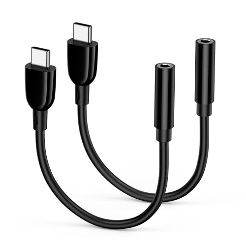 USB Type C to 3.5mm Headphone Jack Adapter for  Galaxy S26 Ultra S26+ S26 S25 Ultra A17 S25+ S24 S23 FE A16 A55 A54, iPhone 17,