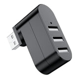 Usb Port Splitter, 3 Port Usb 2.0 Expander Splitter [90°/180° Degree Rotatable