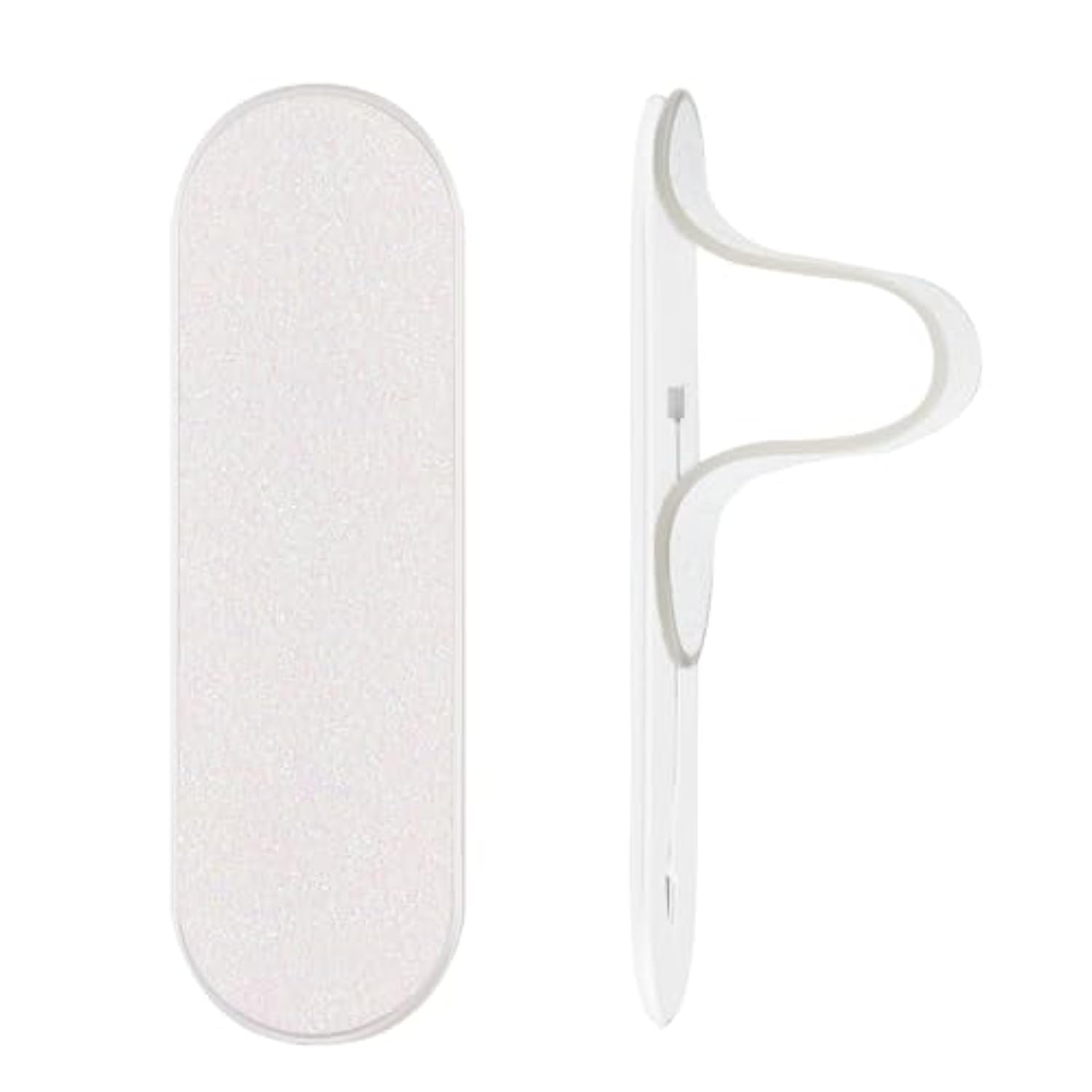 Flatstick Slim Finger Grip Strap & Stand for Phones - Selfie Loop, Glitter White