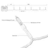 2Pc Battery Operated Christmas Lights, 33Ft 100 Led Warm White String Lights With Auto Timer & 8 Modes & Remote Control,