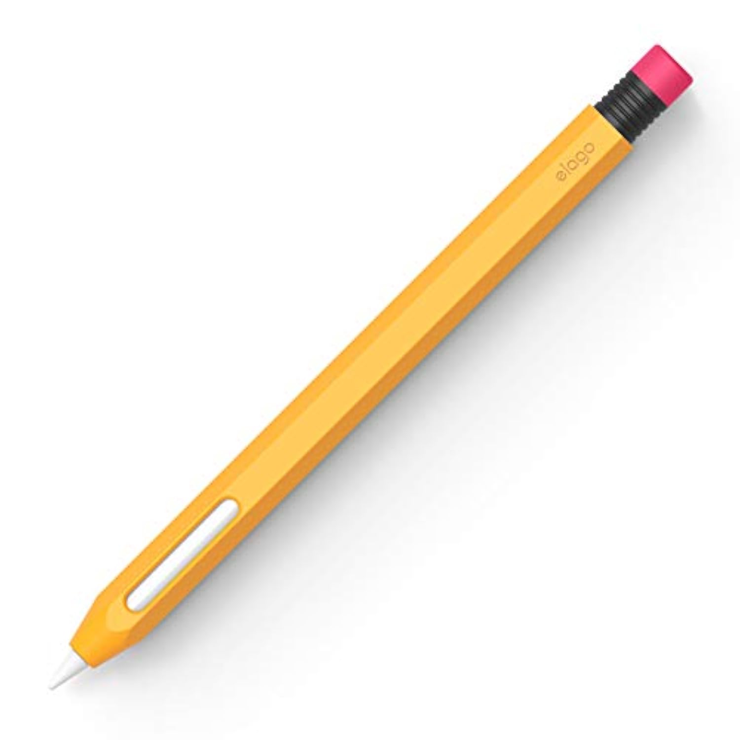 elago Compatible with Apple Pencil Pro Case & Apple Pencil 2nd Generation Case, Compatible with Magnetic Charging, Double Tap, Squeeze, Haptic (Must Read Installation Instructions) (Yellow)