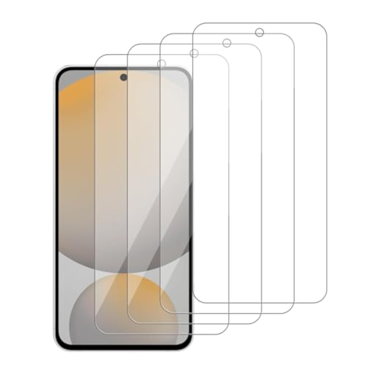 4 Pack Glass Screen Protector Compatible For Samsung Galaxy S25 Fe [9H Hardness]-Hd 5G Screen Tempered Glass, Scratch Resistant,Easy Install [Case Friendly]