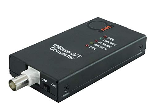 10Baset Rj45 Utp To 10Base2 Thinnet Coax Bnc Media Converter | Ethernet Adapter 10Base-T/2