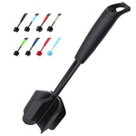 Upgrade Meat Chopper And Potato Masher, Heat Resistant Ground Meat Smasher For Hamburger, 5 Curved Blades Ground Beef Smasher, Nylon Non Stick Mixer, Stirrer And Kitchen Gadgets, Black