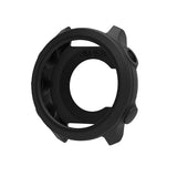 3 Pack Watch Cover Compatible with Garmin Forerunner 55 Silicone Protective Case Shell Smartwatch Accessories (Black)