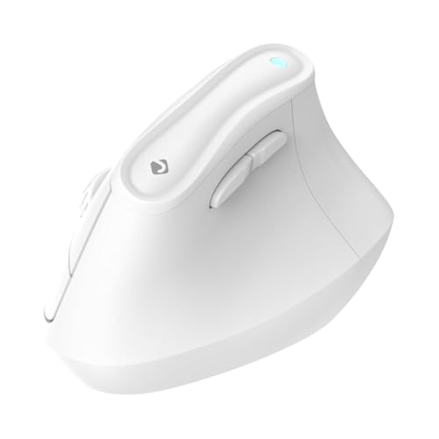 Wireless Mouse, Vertical Ergonomic Mouse With 2.4G Wireless & Bluetooth For 3 Multi-Device Function, Adjustable Dpi Modes, Compatible With Pc, Mac, Laptop - White