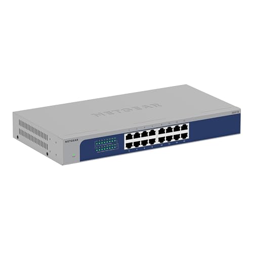 16-Port Gigabit Ethernet Unmanaged Switch (Gs516) Desktop, Wall, Or Rackmount, And Limited Protection