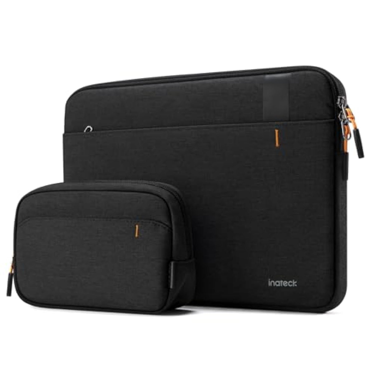 Inateck Shockproof Water-Resistant Laptop Bag with Accessory Bag, Compatible with 13-inch MacBook Air/Pro M4 M3 M2 M1 2016-2025, 13-inch iPad Pro/Air M4 M2 2024, Black