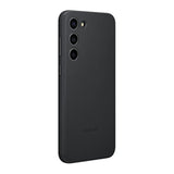 SAMSUNG Galaxy S23 Leather Phone Case, Premium Protective Cover w/Front and Back Protection, Soft Grip, US Version, EF-VS911LBEGUS, Black