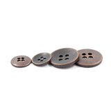 Antique Copper Concave Metal Hole Blazer Button Set. 6 Pcs Of 23Mm, 8