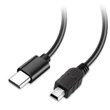Usb C To Mini Usb Cable 2 Feet (3 Pack), Usb C To Mini 5-Pin Charging & Sync Data Cord, Compatible With Texas Instruments Calculators, Ps3 Controller, Digital Camera, Mp3 Player And More