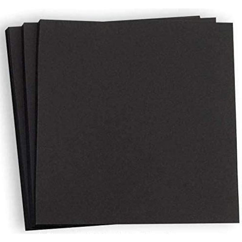 Black Colored Cardstock Scrapbook Paper 12X12 Heavy Weight 80 Lb Cover Card St