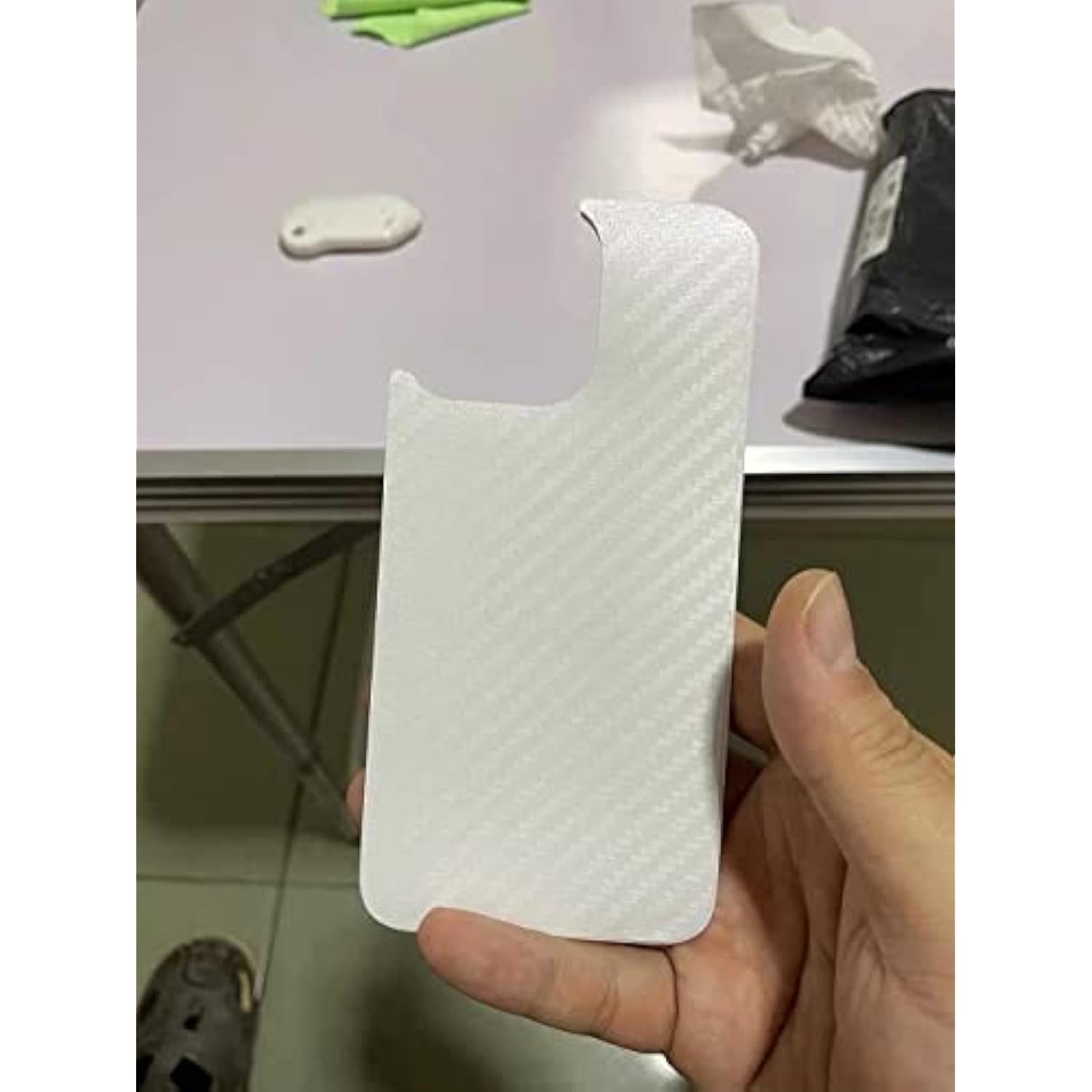 For Iphone 13 Pro Max Back Screen Protector 3D Carbon Fiber Ultra Thin Protective Film-2 Packs-Transparent