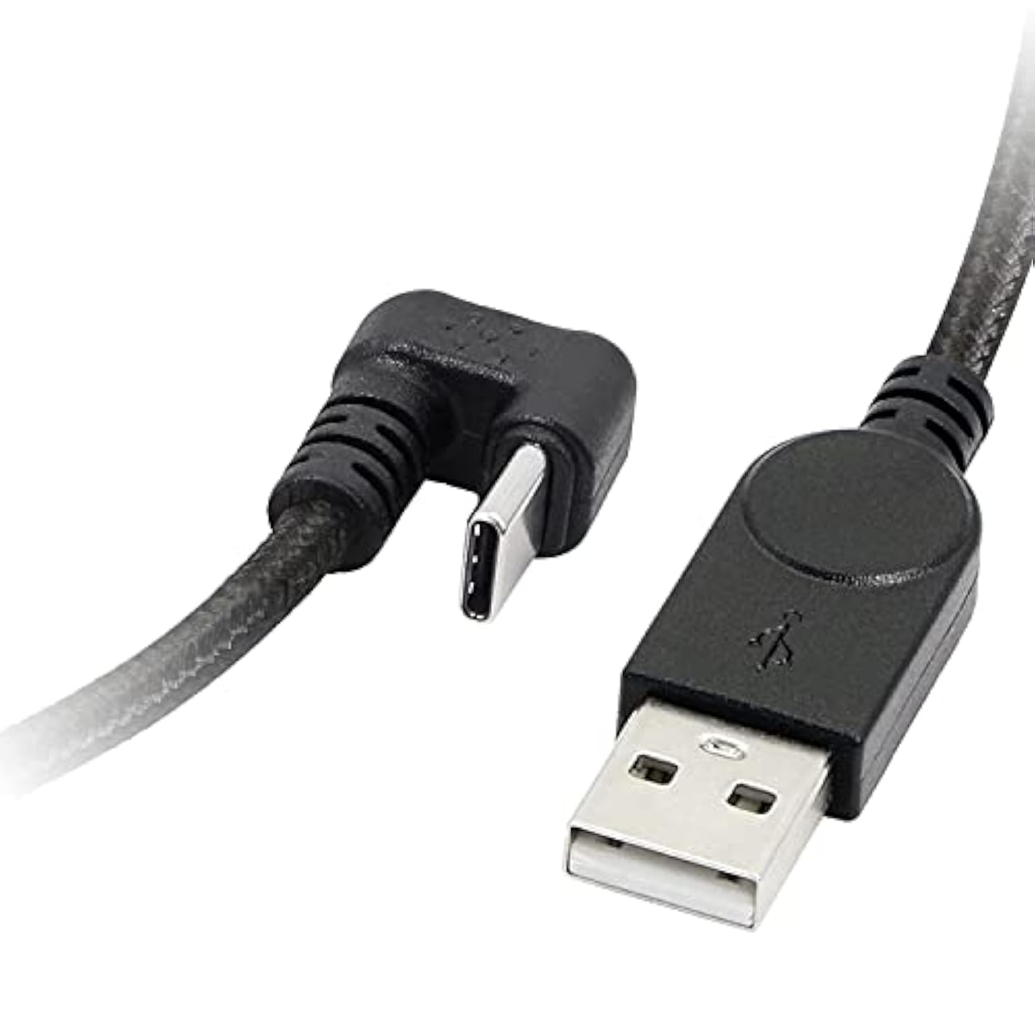Usb Type C Cable U Shape,180 Degree Angle Usb C Nylon Braided Fast Data Sync C