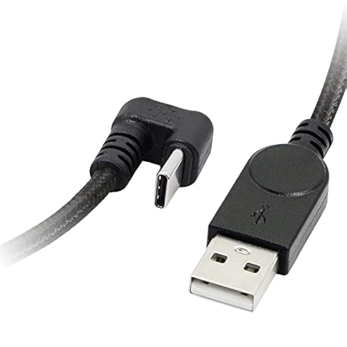 Usb Type C Cable U Shape,180 Degree Angle Usb C Nylon Braided Fast Data Sync C
