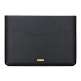 Slim Laptop Sleeve 13 Inch Compatible With Macbook Air & Macbook Pro M2 M1 2022 2020, Faux Leather Computer Cover Case With Accessory Pocket (Model #S A2338 A2337 A2681), Black
