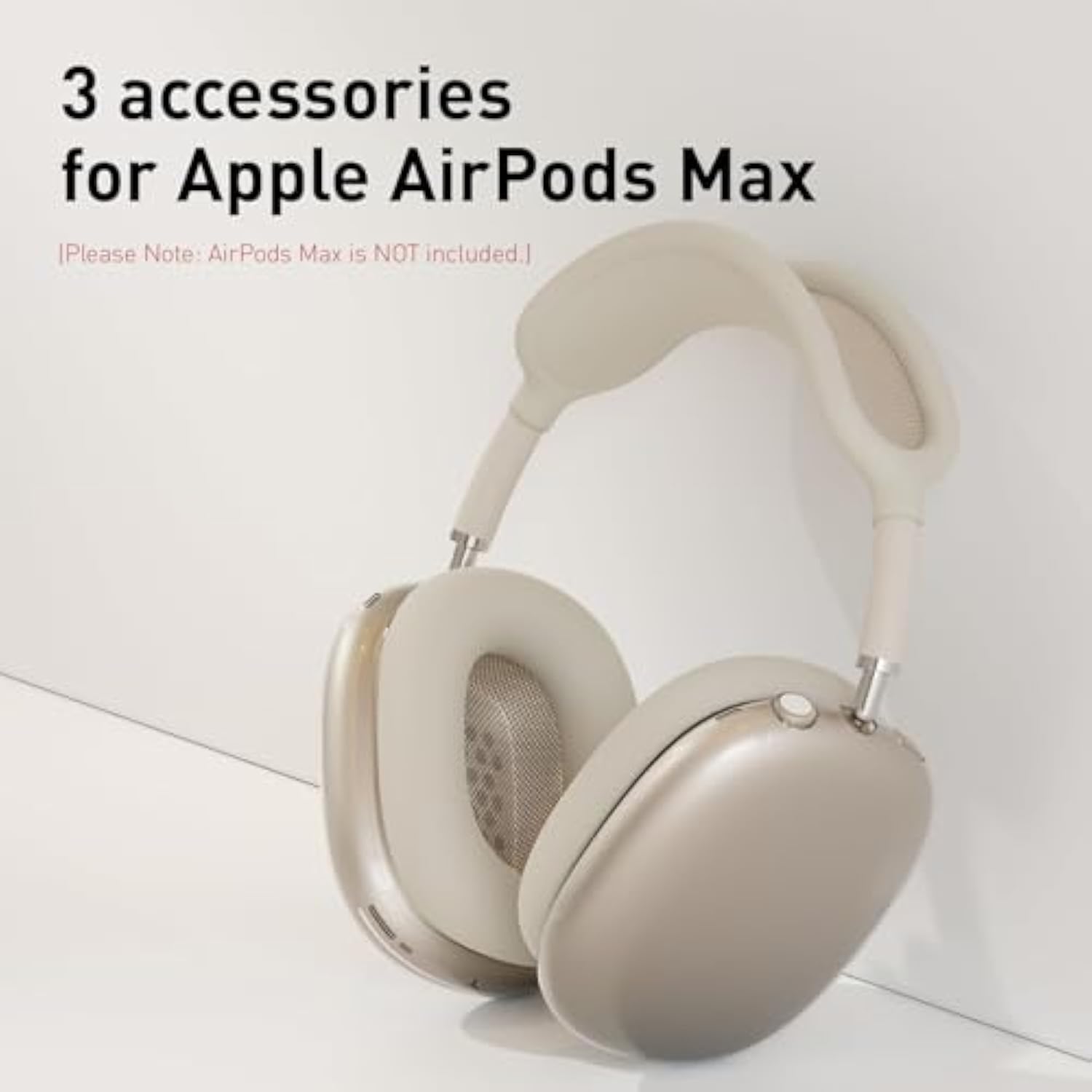 Silicone Case For Airpods Max (2024/2020),Clear Soft Tpu Ear Cups Cover,Ear Pad Cover,Headband Cover For Airpods Max(Usb-C/Lightning),Transparent Accessories For Apple Airpods Max,Starlight