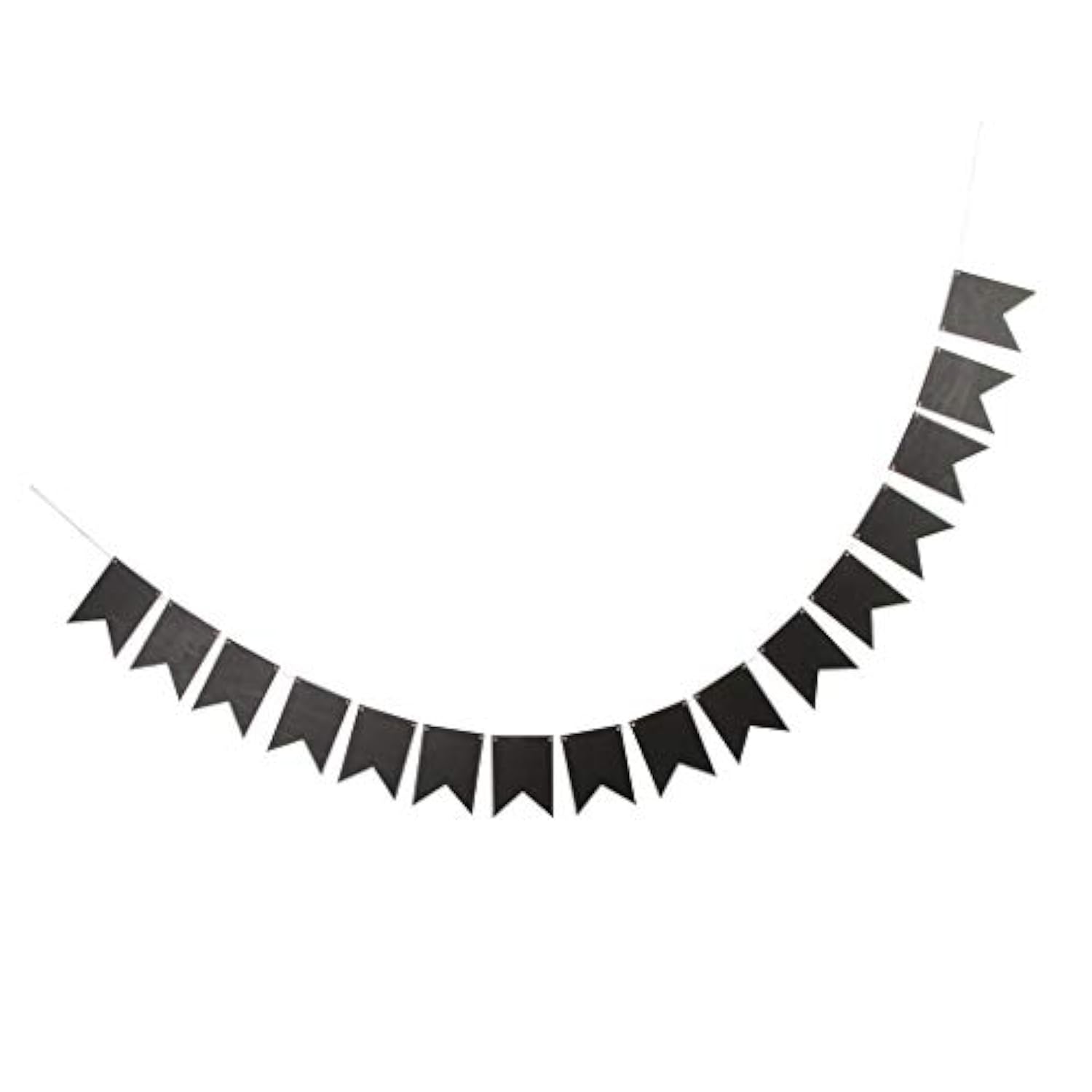 Wooden Chalkboard Banner Bunting Pennant Diy Hanging Garland Decoratio
