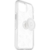 OtterBox iPhone 14 & iPhone 13 Otter + Pop Symmetry Series Clear Case - Flower of Month (Clear), Integrated PopSockets PopGrip, Slim, Pocket-Friendly, Raised Edges Protect Camera & Screen