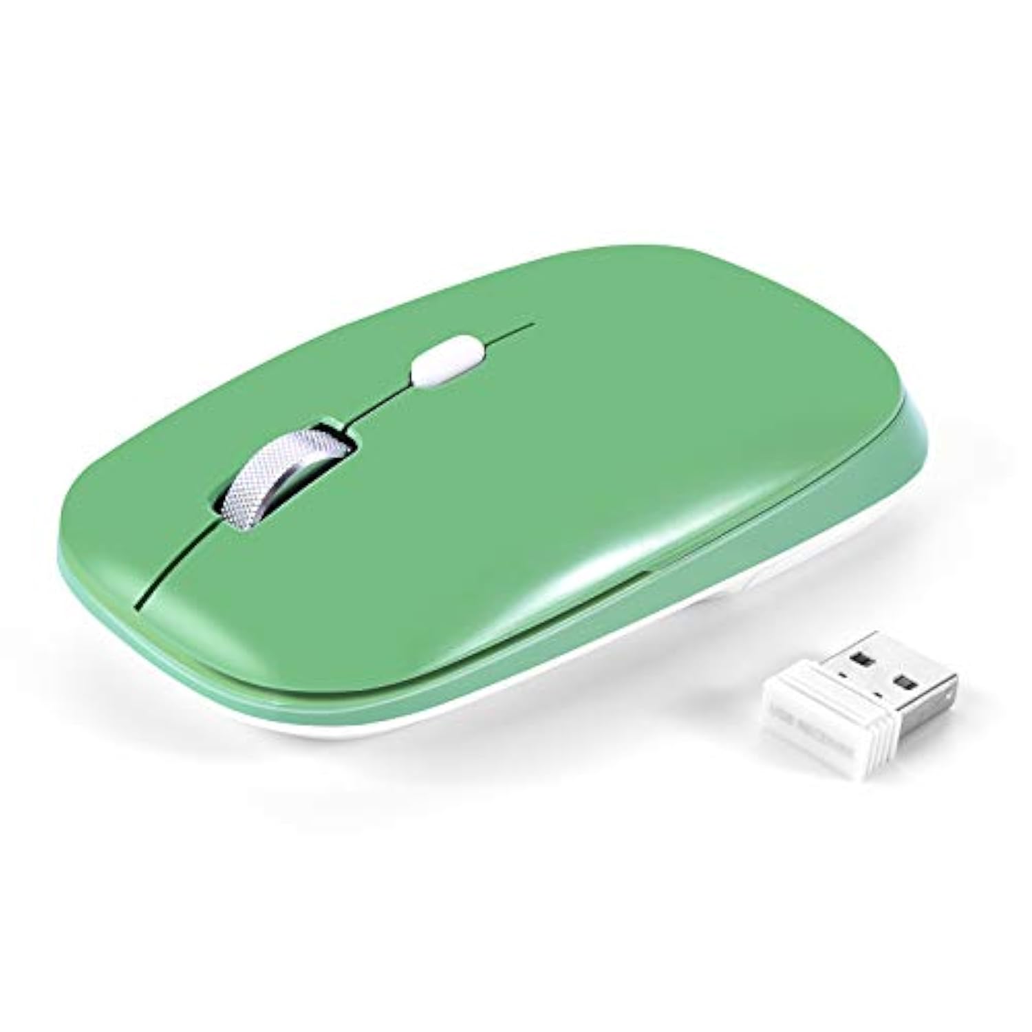 Wireless Mouse, 2.4G Slim Silent Cordless Mouse With Usb Receiver, 3 Adjustabl
