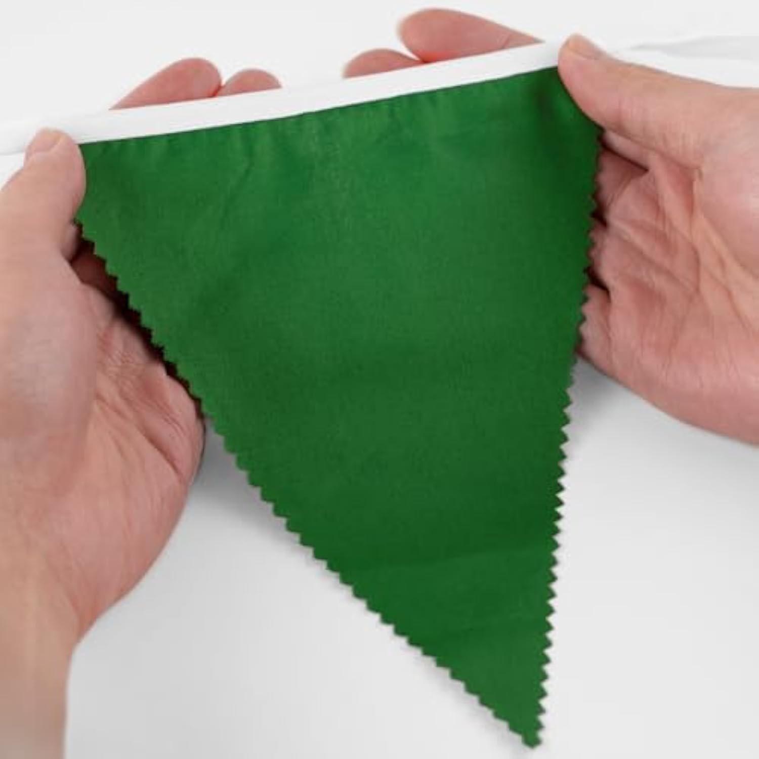 39-Ft Yellow, Green & White Golf Party Triangle Flag Banner