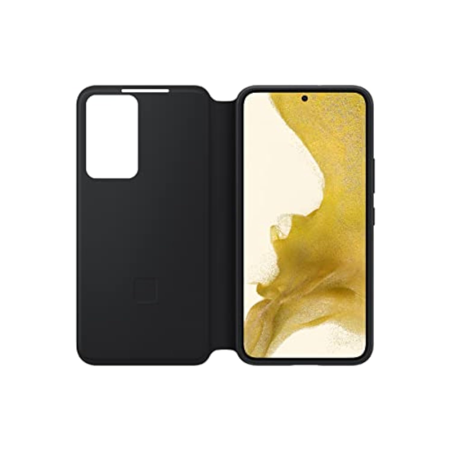 Samsung Galaxy S22 S-View Flip Cover, Protective Phone Case with Tap Control, Black, US Version