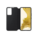 Samsung Galaxy S22 S-View Flip Cover, Protective Phone Case with Tap Control, Black, US Version